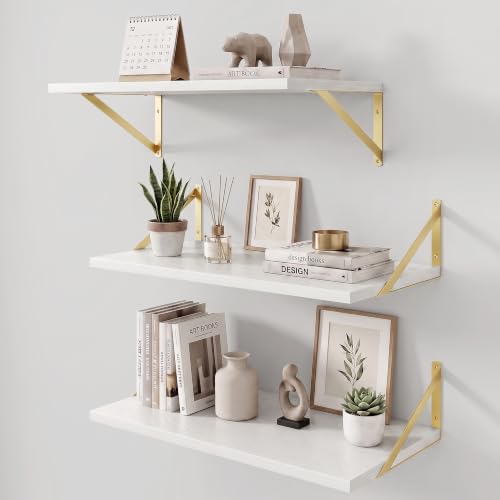 Wall Mounted Floating Shelves Set of 3