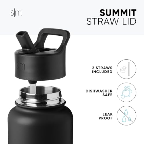 Insulated Water Bottle with Straw