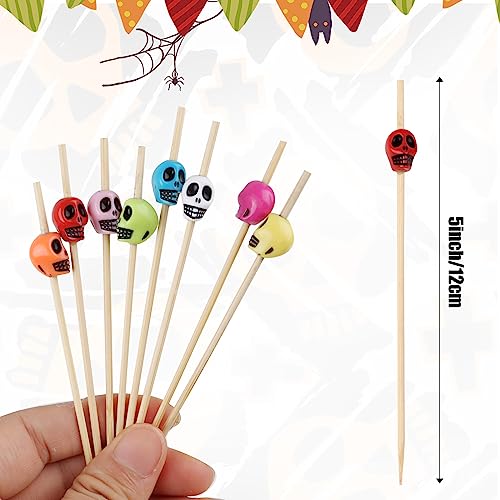 150pcs Halloween Skeleton Drink Topper