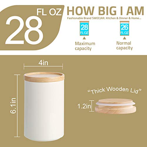 Sweejar Kitchen Canisters Ceramic Food Storage Jar