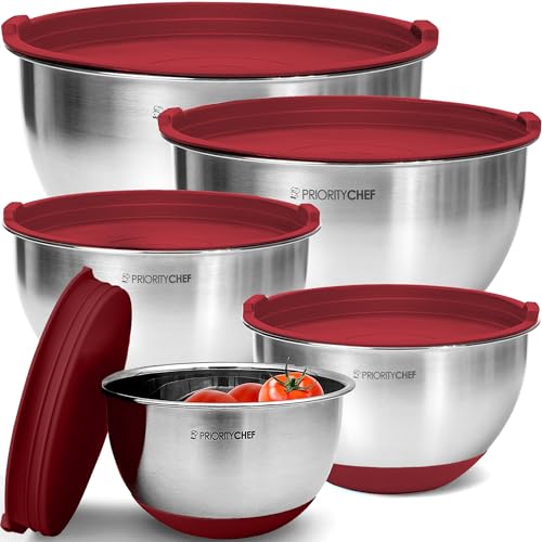 Premium Mixing Bowls With Airtight Lids Set