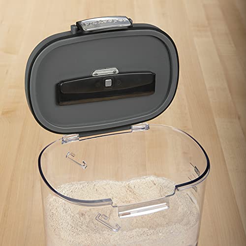 International ProKeeper+ Clear Plastic Airtight Food Baker's Kitchen Storage Organization Container Canister Set with Magnetic Accessories (2 Count)