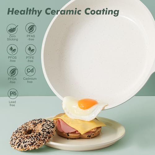 Nonstick Ceramic Frying Pan 9.5