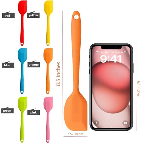 8 Pieces Silicone Spatulas (8 Count)