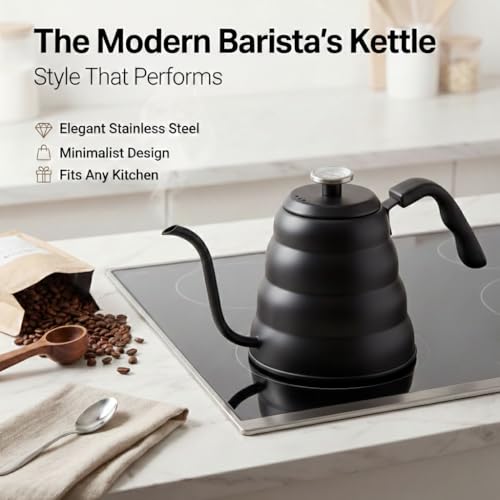 Gooseneck Kettle with Thermometer
