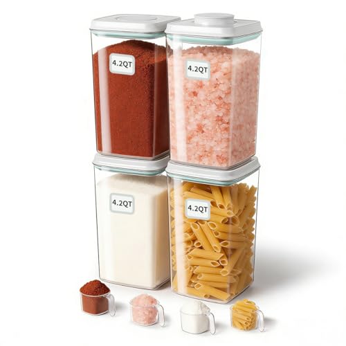 Airtight Food Storage Containers Set with One (4 Count)