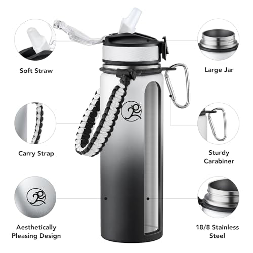 24oz Insulated Stainless Steel Travel Water Bottle
