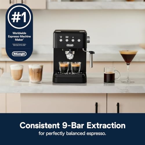 De’Longhi Classic Matte Black Espresso Machine