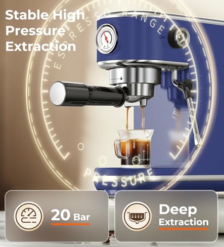 20 Bar Espresso Machine with Milk Frother