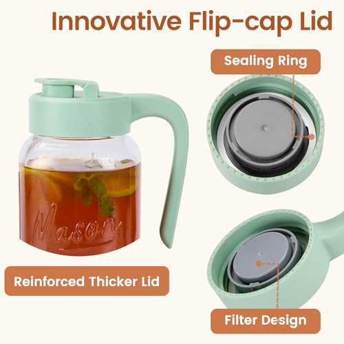 Mason Jar Pitcher with Tea Filter