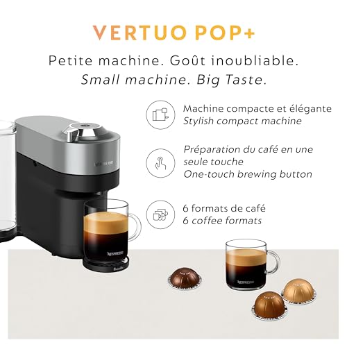 Vertuo Pop+ Deluxe Coffee Machine with Milk Frother