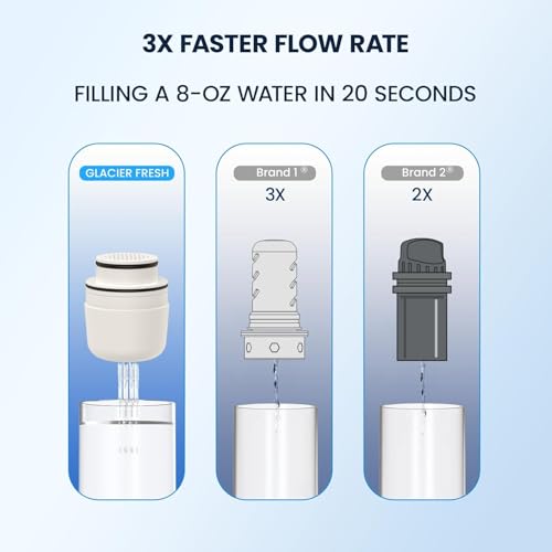 3X Flow Water Pitcher Filter Compatible with LS Home