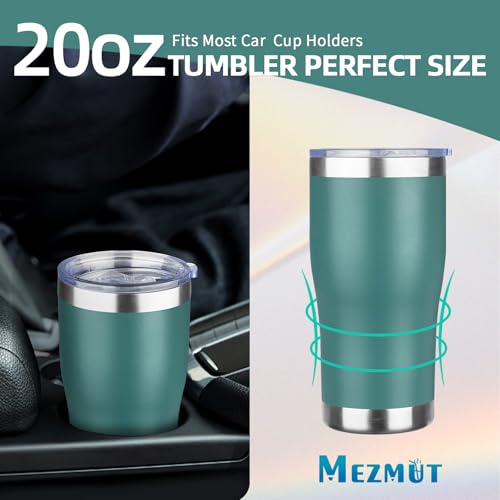20oz Insulated Tumbler with Lid Straw Travel Coffee Mug Cup