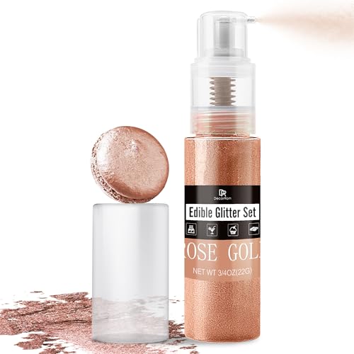 Rose Gold Edible Glitter Spray