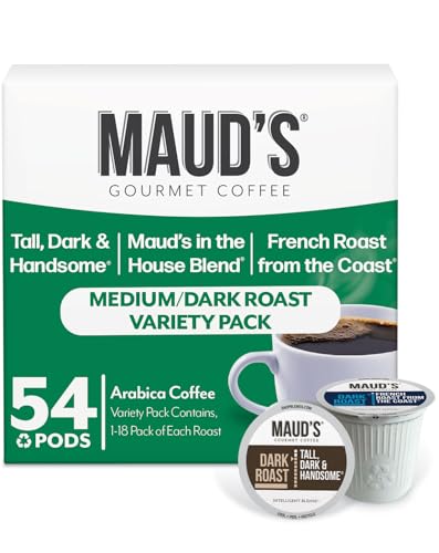 Dark Roast Medium Roast & French Roast Coffee Pods Bundle (54 Count)