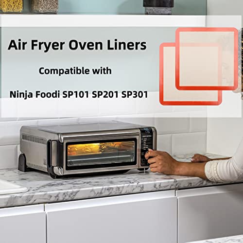 12x12 Square Silicone Baking Mats for XL Air Fryer