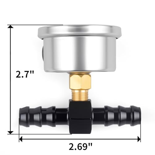 Universal 0 100psi Fuel Pressure Gauge 1