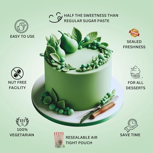 Pea Green Fondant for Cake Decorating (8.8 Ounce)