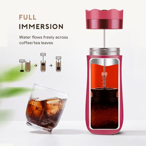 11oz Vacuum Insulated Portable French Press Coffee Maker