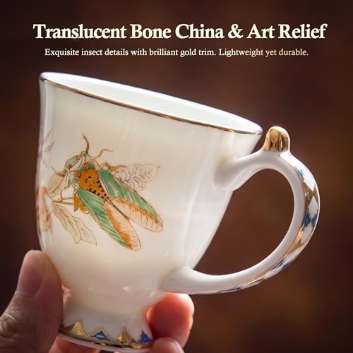 22 Piece Bone China Tea and Coffee Set