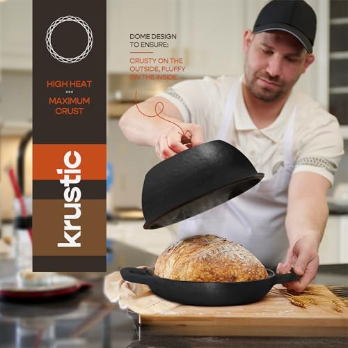 Enameled Cast Iron Dutch Oven for Sourdough Bread Baking
