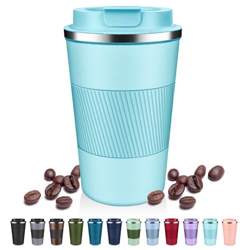 Insulated Coffee Tumblers with Flip Lid 12oz