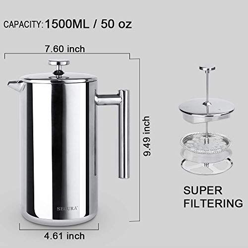 French Press Coffee Maker (50 Ounce)