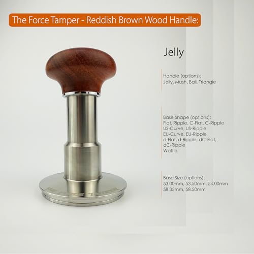 53.50mm Extend Set Reddish Brown Wooden Jellyfish Handle Coffee Tamper