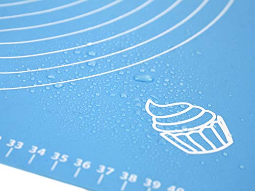 Silicone Baking Mat for Rolling Pastry Dough with Measurements
