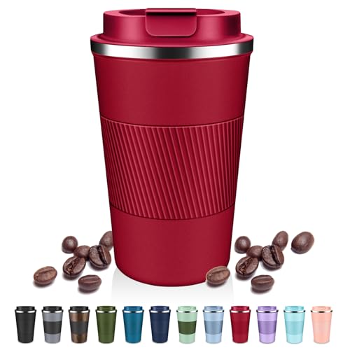 Insulated Coffee Tumblers with Flip Lid 12oz