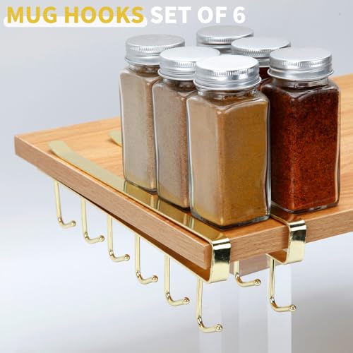 2pcs Mug Organizer for Kitchen Cabinets (10.4 Count)