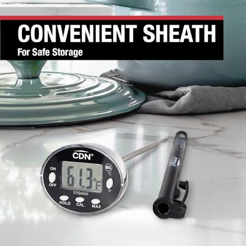 Waterproof Digital Thermometer Long 4.75" Stem