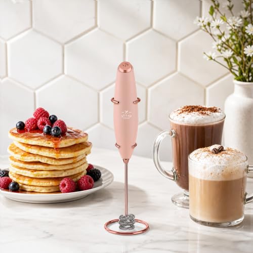 Powerful Milk Frother Wand With Duracell Batteries