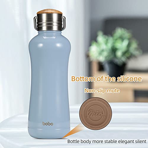 Mini Vacuum Insulated Water Bottle With Bamboo Lid