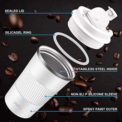 Travel Coffee Mug Spill Proof Leakproof 16 oz Insulated Coffee Mug with Screw Lid