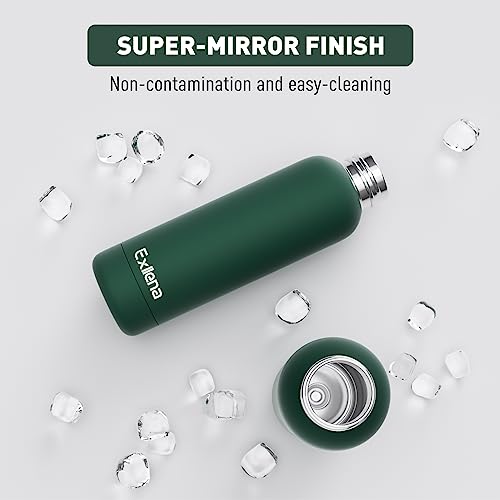 Slim Insulated Water Bottles for Travel 18oz with Clip