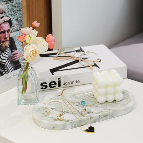Marble Vanity Tray for Bathroom Countertop
