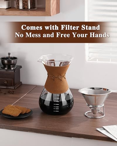Pour Over Coffee Maker with Double