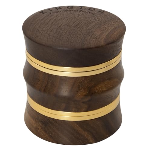 Grinder Large 2.6" Walnut Wood & Aluminum Manual Grinder