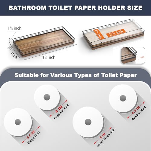 Acacia Bathroom Toilet Tank Tray