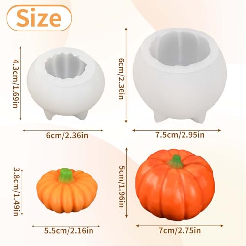 Pumpkin Candle Molds Set of 2 (2 Count)