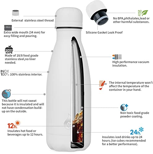 12 oz Small Insulated Water Bottle