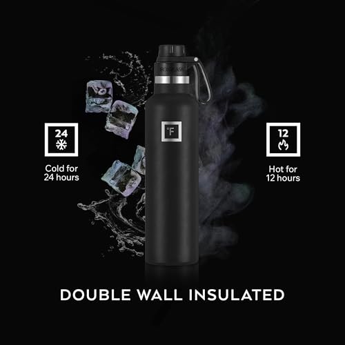 24 oz Narrow Mouth Water Bottle with Spout