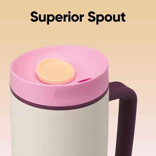 SmoothSip Slider Stainless Steel Insulated Travel Mug with Handle