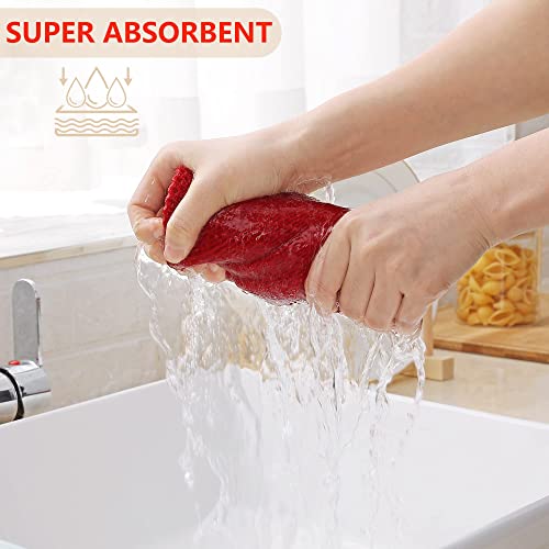 100% Cotton Waffle Weave Kitchen Dish Towels 6 (6 Count)