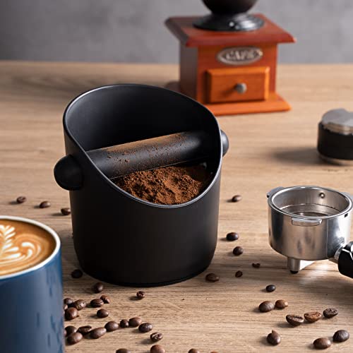 Espresso Knock Box Coffee Grounds Container with Removable Knock Bar