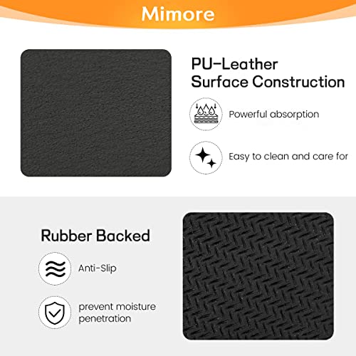 Coffee Mat 16x24 Inch Black Countertop Mat