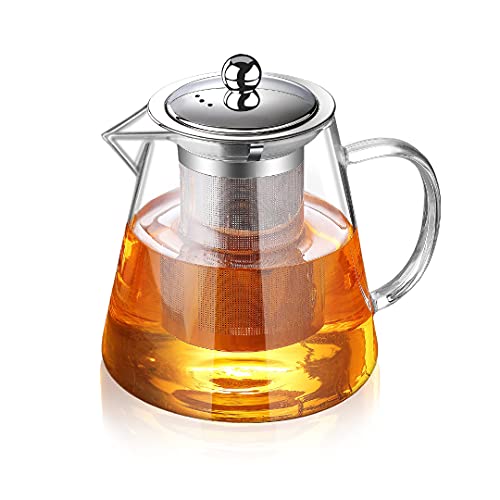 Glass Teapot with Infuser Tea Pot 1300ml