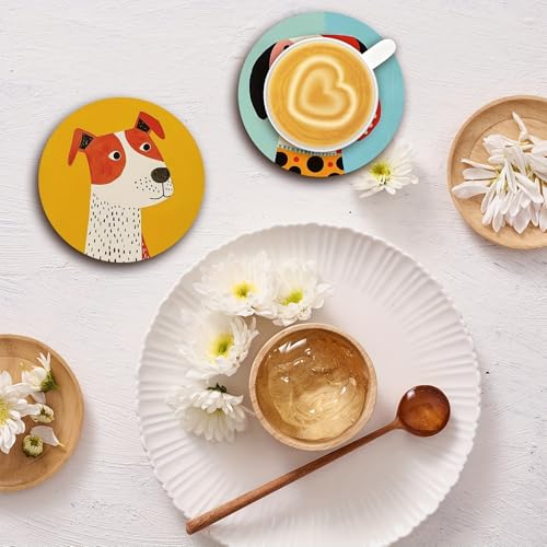 Wood Coasters Set of 6 (6 Count)