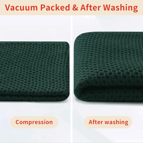 100% Cotton Waffle Weave Kitchen Dish Towels 4 (4 Count)